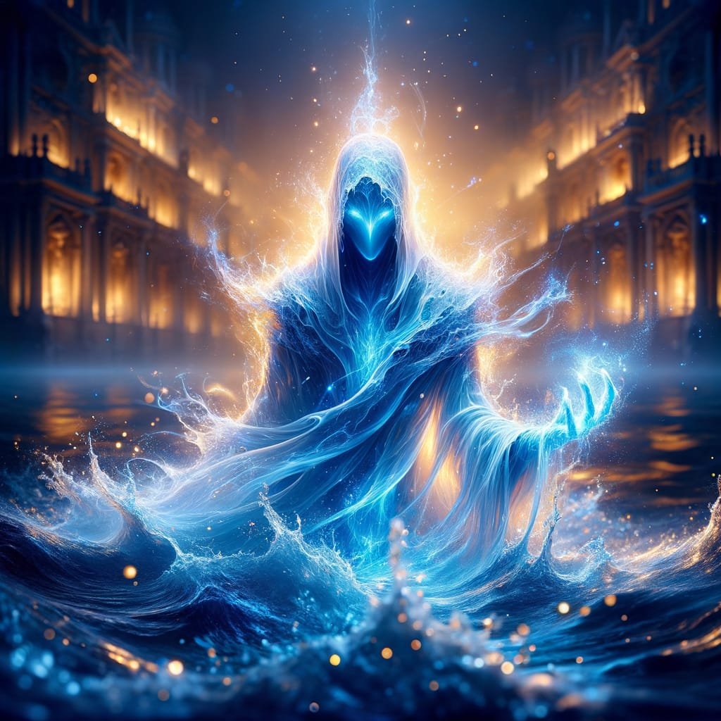 Blue Reflections of Grand Spirits